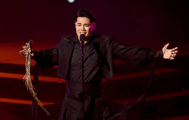 EUROVISION AUSTRALIA FINAL, Sheldon Riley is seen performing the song Not The Same during the Eurovision Australia Decides 2022 final at the Gold Coast Convention and Exhibition Centre on the Gold Coast, Saturday, February 26, 2022. Sheldon Riley has been named as the winner of Eurovision Australia Decides 2022. ( NO ARCHIVING, EDITORIAL USE ONLY, NO USE IN BOOKS WITHOUT CONSENT GOLD COAST QLD AUSTRALIA Copyright: xDARRENxENGLANDx 20220227001628360386