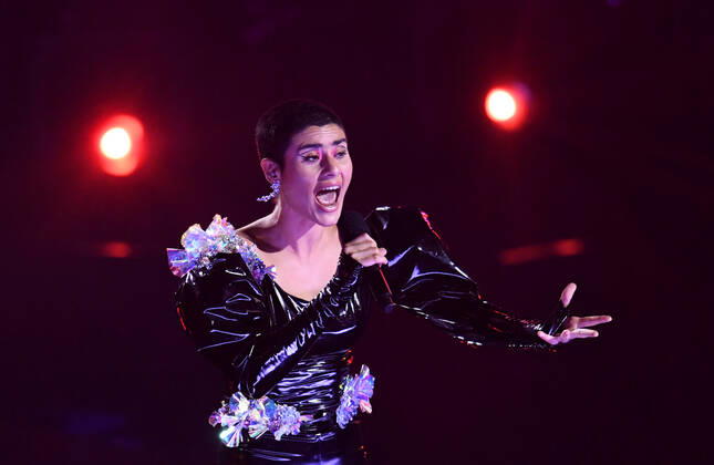 EUROVISION AUSTRALIA FINAL, Montaigne performs during the Eurovision Australia Decides 2022 final at the Gold Coast Convention and Exhibition Centre on the Gold Coast, Saturday, February 26, 2022. ( NO ARCHIVING, EDITORIAL USE ONLY, NO USE IN BOOKS WITHOUT CONSENT GOLD COAST QLD AUSTRALIA Copyright: xDARRENxENGLANDx 20220227001628415216