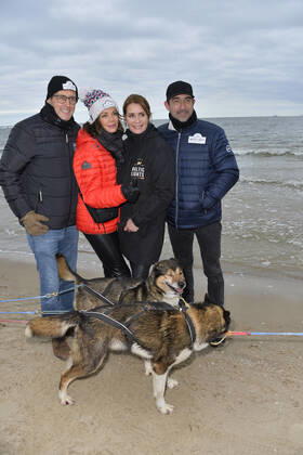 Gerit Kling with husband Wolfram Becker and Anja Kling with husband Oliver Haas BALTIC LIGHTS 2022 on 3 day on Usedom on 06 March 2022