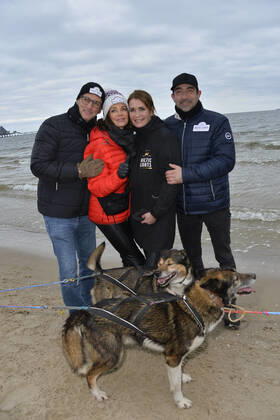 Gerit Kling with husband Wolfram Becker and Anja Kling with husband Oliver Haas BALTIC LIGHTS 2022 on 3 day on Usedom on 06 March 2022