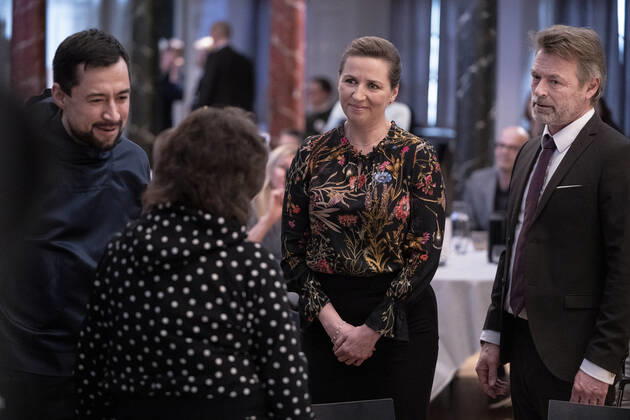 Prime Minister Mette Frederiksen S holds apology event at the National Museum in Copenhagen, Wednesday 9 March 2022 On 8 December 2020, Prime Minister Mette Frederiksen gave a written apology to the six surviving of the 22 Greenlandic children who were sent to Copyright: Ritzau Scanpix LiselottexSabroex COP10264 spdk20220309-170540-L