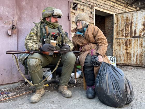 Ukraine-Krieg, Jahrestag der Invasion, Chronologie der Ereignisse, Archivbilder News Bilder des Tages The situation near the cities of Irpin and Bucha, west of Kyiv, Ukraine, during the Russian invasion, as Russia invaded Ukraine on February 24, pictured on March 11, 2022. (CTKxPhoto PavelxNemecek) CTKPhotoF202203111222101