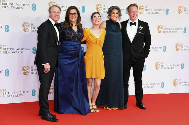 Clark Spencer, Yvet Merino, Jared Bush and guests at the BAFTA Film Awards 2022 75th British Academy Film Awards at the Royal Albert Hall London, 13 03 2022. Foto:xS.xVasx xFuturexImage