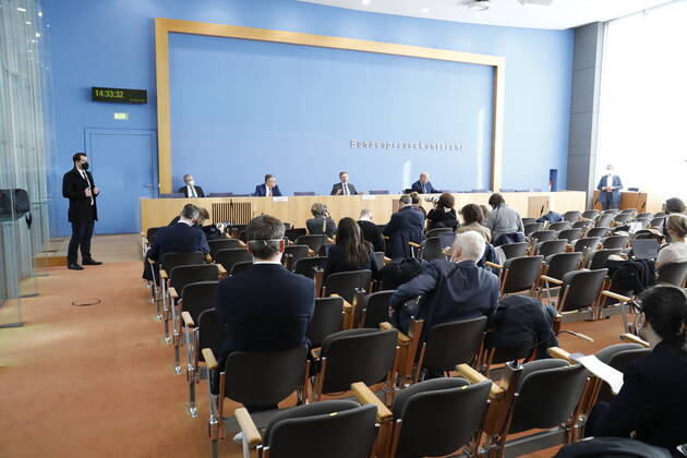 State Secretary Werner Gatzer, BMF, Federal Minister of Finance Christian Lindner, Germany, Berlin, Federal Press Conference, Topic Key Figures on the Government Draft 2023 and Financial Plan 2022 2026