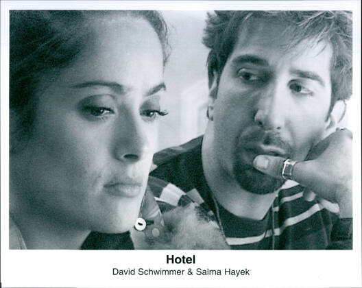 David Swimmer, Salma Hayek David Swimmer, Salma Hayek at Film Hotel
