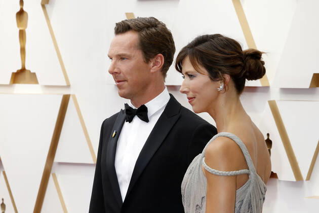 March 27, 2022, Los Angeles, CA, USA: LOS ANGELES - MAR 27: Benedict Cumberbatch, Sophie Turner at the 94th Academy Awards at Dolby Theater on March 27, 2022 in Los Angeles, CA Los Angeles USA - ZUMAnc22 20220327_zaa_nc22_234 Copyright: xKathyxHutchinsx