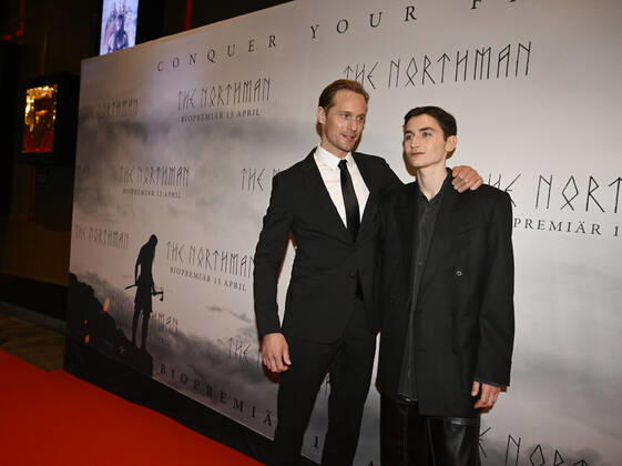 STOCKHOLM 20220328 Alexander Skarsgard and Gustav Lindh arrive at the gala premiere of the film The Northmanin Stockholm, Sweden Mars 22, 2022 STOCKHOLM Sweden x10070x,  Copyright: xJessicaxGow TTx PREMIERE THE NORTHMAN