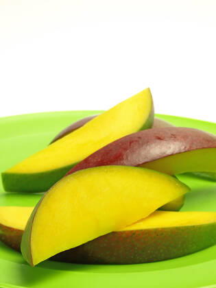 mango in cuts, model released, , property released, , 34574382.jpg, mango, cuts, stripes, fruit, sweet, red, juicy, deli, snack, healthy, vitamin, diet, food, fiber, fructose, offer, product, farmer, market, sale, harvest