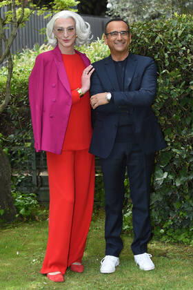 Photocall of the nominations to the prize David di Donatello 2022 Drusilla Foer and Carlo Conti during the photocall of the nominations to the prize David di Donatello 2022. Rome (Italy), April 04th, 2022 Imago-Images Emmefoto Copyright: xImago-Images Emmefotox