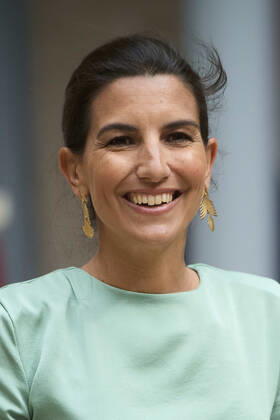 22-04-2022 Madrid Rocio Monasterio during the Miguel de Cervantes, Spanish literature 2021 prize to Cristina Peri Rossi in the auditorium of the university of Alcala, Alcala de Henares, in Madrid. No Spain Â  Copyright: xPPEx