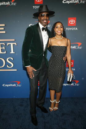 HOLLYWOOD, CA - APRIL 23: J.B. Smoove and Shahidah Omar at the 2022 Trumpet Awards at the Dolby Theatre in Hollywood, California on April 23, 2022. Copyright: xFayexSadoux