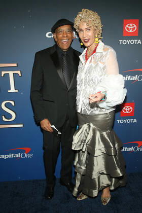 HOLLYWOOD, CA - APRIL 23: Stan Lathan and Marguerite Lathan at the 2022 Trumpet Awards at the Dolby Theatre in Hollywood, California on April 23, 2022. Copyright: xFayexSadoux