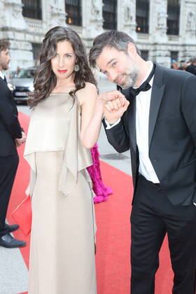 Romy Gala 2022 Vienna, 23 04 2022 Jakob SEEBÖCK with wife Michaela