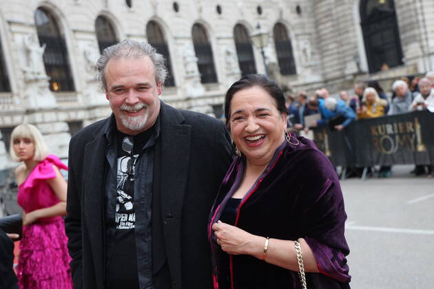 Romy Gala 2022 Vienna, 23 04 2022 Maria HAPPEL with husband