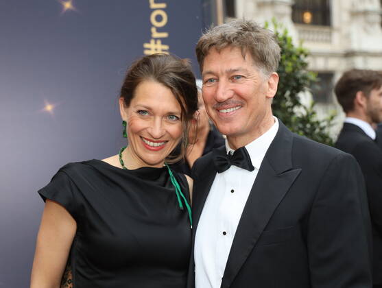 Romy Gala 2022 Vienna, 23 04 2022 Tobias MORETTI with wife Julia