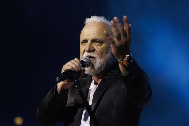 Singer Nino de Angelo at the big Schlagerfest XXL in the Lanxess Arena Cologne, 23 04 2022 NRW Germany Copyright: xChristophxHardtx
