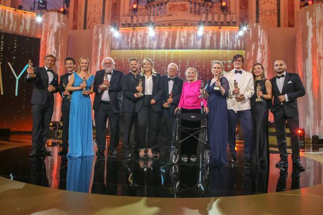 23 04 2022, Vienna Hofburg, ROMY Film u TV Prize, Gala award ceremony of the television prize of ORF u KURIER in the picture All award winners, mood u overview, ROMY Film u TV Prize