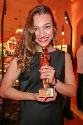 23 04 2022, Vienna Hofburg, ROMY Film u TV Award, Gala award ceremony of the television award of ORF u KURIER in the picture Antonia Moretti, with d Award, ROMY Film u TV Award