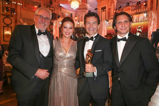 23 04 2022, Vienna Hofburg, ROMY Film u TV Prize, Gala award ceremony of the ORF u KURIER television prize in the picture Pius Strobl, Christine Reiler, Roland Weißmann, Oliver Böhm, ROMY Film u TV Prize