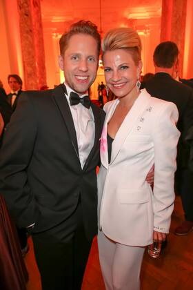 23 04 2022, Vienna Hofburg, ROMY Film u TV Prize, Gala award ceremony of the ORF u KURIER television prize in the picture Markus Freistätter, Kristina Sprenger, ROMY Film u TV Prize