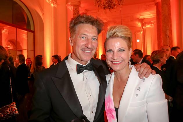 23 04 2022, Vienna Hofburg, ROMY Film u TV Prize, Gala award ceremony of the ORF u KURIER television prize in the picture Tobias Moretti, Kristina Sprenger, ROMY Film u TV Prize
