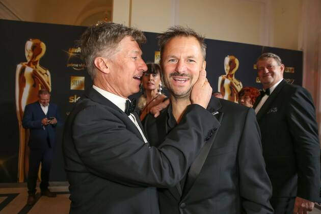 23 04 2022, Vienna Hofburg, ROMY Film u TV Prize, Gala award ceremony of the ORF u KURIER television prize in the picture Tobias Moretti, Philipp Hochmair, ROMY Film u TV Prize