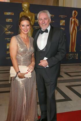 23 04 2022, Vienna Hofburg, ROMY Film u TV Prize, Gala award ceremony of the ORF u KURIER television prize in picture Christine Reiler, Pius Strobl ORF, ROMY Film u TV Prize