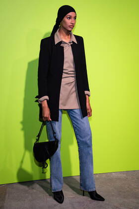 International Woolmark Prize 2022 London, UK. Ikram Abdi Omar at the Photocall at the International Woolmark Prize 2022 FINAL in London on 26th April 2022. LMK405-S260422LSAN-001 