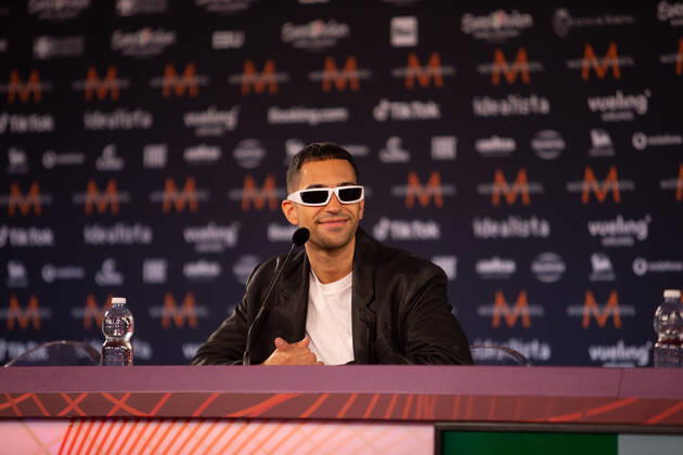 Mahmood Brividi Italy during the Eurovision Song Contest 2022, artists press conference, on 05 May 2022, at Pala Alpitour in Turin, Italy Photo Nderim KACELI Copyright: xNderimxKacelix xipa-agency.netx xx 0