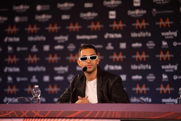 Mahmood Brividi Italy during the Eurovision Song Contest 2022, artists press conference, on 05 May 2022, at Pala Alpitour in Turin, Italy Photo Nderim KACELI Copyright: xNderimxKacelix xipa-agency.netx xx 0
