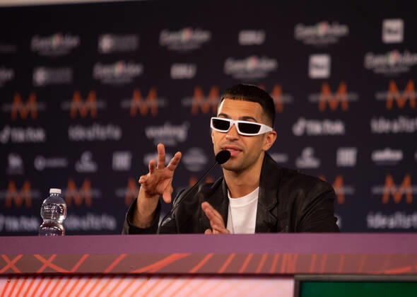 Mahmood Brividi Italy during the Eurovision Song Contest 2022, artists press conference, on 05 May 2022, at Pala Alpitour in Turin, Italy Photo Nderim KACELI Copyright: xNderimxKacelix xipa-agency.netx xx 0