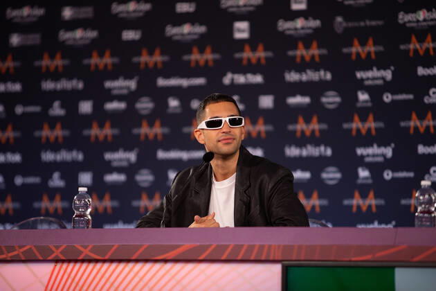 Mahmood Brividi Italy during the Eurovision Song Contest 2022, artists press conference, on 05 May 2022, at Pala Alpitour in Turin, Italy Photo Nderim KACELI Copyright: xNderimxKacelix xipa-agency.netx xx 0