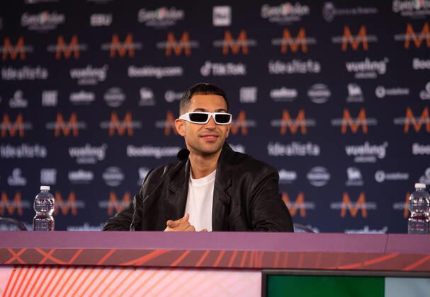 Mahmood Brividi Italy during the Eurovision Song Contest 2022, artists press conference, on 05 May 2022, at Pala Alpitour in Turin, Italy Photo Nderim KACELI Copyright: xNderimxKacelix xipa-agency.netx xx 0