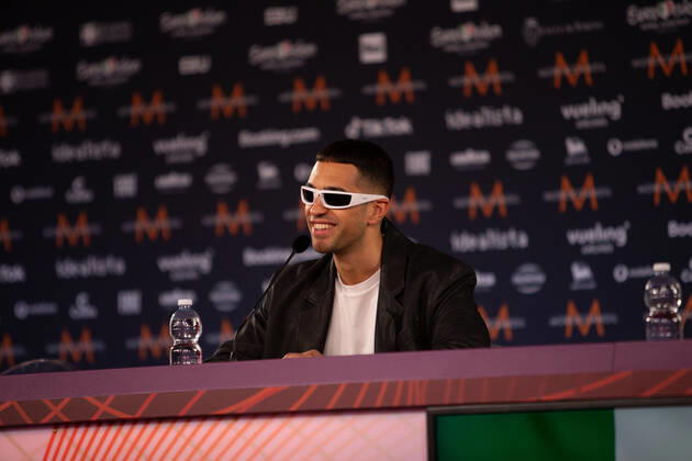 Mahmood Brividi Italy during the Eurovision Song Contest 2022, artists press conference, on 05 May 2022, at Pala Alpitour in Turin, Italy Photo Nderim KACELI Copyright: xNderimxKacelix xipa-agency.netx xx 0