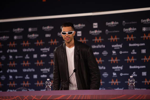 Mahmood Brividi Italy during the Eurovision Song Contest 2022, artists press conference, on 05 May 2022, at Pala Alpitour in Turin, Italy Photo Nderim KACELI Copyright: xNderimxKacelix xipa-agency.netx xx 0