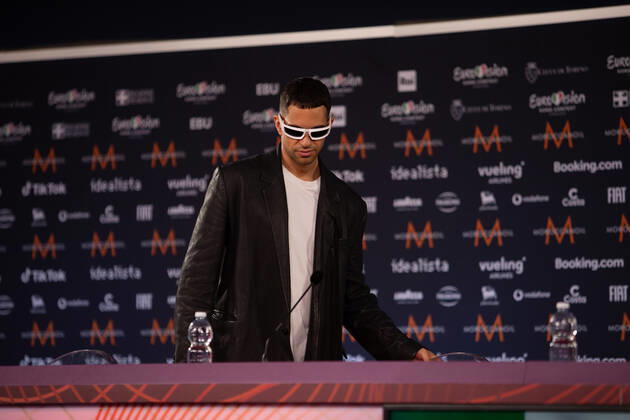 Mahmood Brividi Italy during the Eurovision Song Contest 2022, artists press conference, on 05 May 2022, at Pala Alpitour in Turin, Italy Photo Nderim KACELI Copyright: xNderimxKacelix xipa-agency.netx xx 0