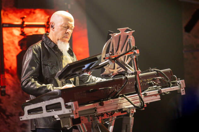 Jordan Rudess Ã¢ x80 x93 guitar, keytar, continuum during Dream Theater Top of the World Tour, Music Concert in Padova, Italy, May 08 2022  Copyright: xAlessioxMarinix xipa-agency.netx xx 0