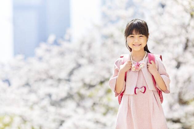 IMAGO Creative: Gesellschaft, Schule, Schulanfang Japanese Elementary School Girl With A Smile AFLO174601556  , 174601556.jpg, ,model released, Symbolfoto