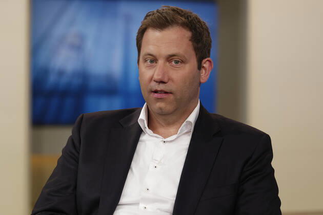 Lars Klingbeil at Anne Will 2022 05 15, Germany, Berlin Lars Klingbeil SPD , party leader, as a guest at Anne Will in the First German Television Topic of the Politiktalk Runde in the ARD After the election in NRW