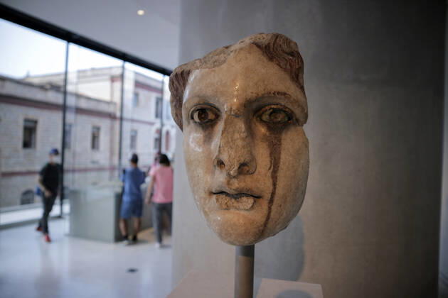Tourists and locals visit the Acropolis Museum in Athens during International Museum Day Tourists and locals visit the Acropolis Museum in Athens and enjoy free entrance as part of the celebrations on International Museum Day. Athens Greece Copyright: DimitrisxAspiotis