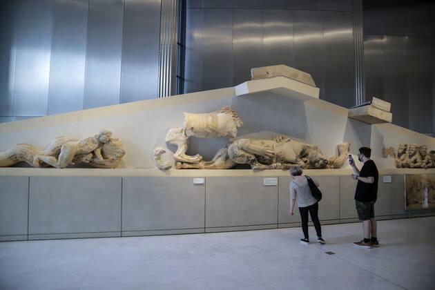 Tourists and locals visit the Acropolis Museum in Athens during International Museum Day Tourists and locals visit the Acropolis Museum in Athens and enjoy free entrance as part of the celebrations on International Museum Day. Athens Greece Copyright: DimitrisxAspiotis