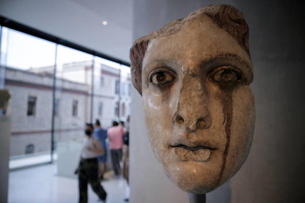 Tourists and locals visit the Acropolis Museum in Athens during International Museum Day Tourists and locals visit the Acropolis Museum in Athens and enjoy free entrance as part of the celebrations on International Museum Day. Athens Greece Copyright: DimitrisxAspiotis