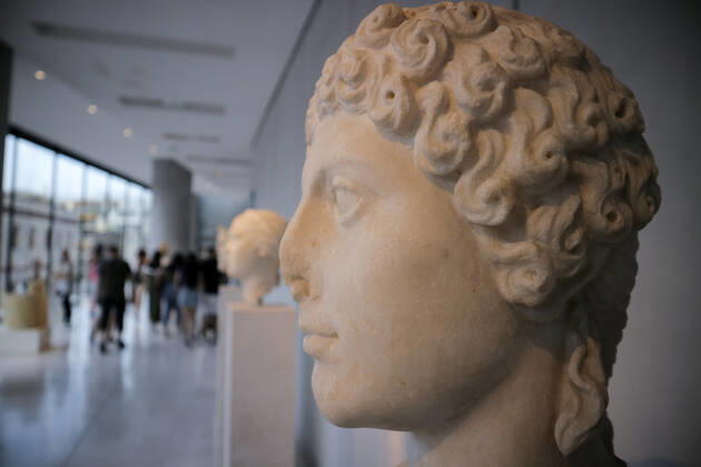 Tourists and locals visit the Acropolis Museum in Athens during International Museum Day Tourists and locals visit the Acropolis Museum in Athens and enjoy free entrance as part of the celebrations on International Museum Day. Athens Greece Copyright: DimitrisxAspiotis
