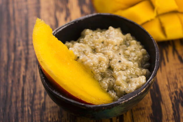 IMAGO Creative, Food, Tapioka Tapioca pudding with slices of mango , 24929424.jpg, dessert, pudding, tapioca, fruit, whipped, food, pearls, object, mango, slices, sweet,