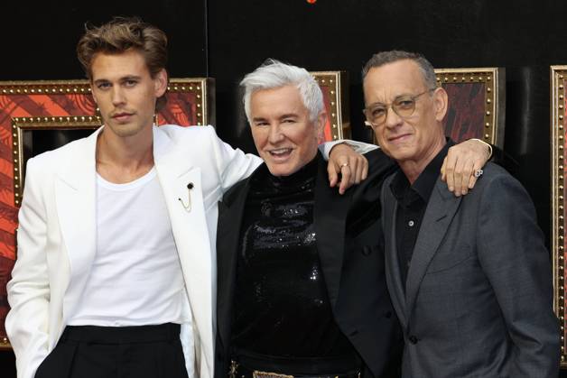 Bilder des Jahres 2022, Entertainment 05 Mai Entertainment Themen der Woche KW22 Entertainment Bilder des Tages . 31 05 2022. London, United Kingdom. Austin Butler , Baz Luhrmann and Tom Hanks arriving at the Elvis premiere in London. xStephenxLockx xi-Imagesx IIM-23464-0006