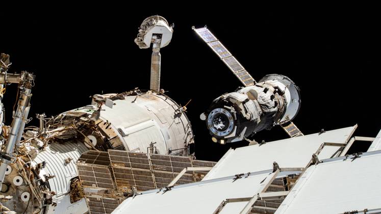 June 1, 2022 - Earth Atmosphere - The ISS Progress 79 resupply ship from Roscosmos is pictured moments after undocking from the Zvezda service module s rear port competing 214 days of cargo operations at the International Space Station. Earth Atmosphere - ZUMAz03_ 20220601_ssw_z03_838 Copyright: xNASAx