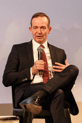 Volker Wissing Federal Minister of Digital Affairs and Transport at the session Seizing the Momentum , 09 06 2022, Berlin Germany , re publica 2022 xprx