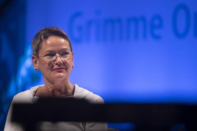 Frauke GERLACH, Director of the Adolf Grimme Institute, Red Carpet, Red Carpet Show, Presentation of the Grimme Online Award 2022 on 23 06 2022 in the Flora Koeln,