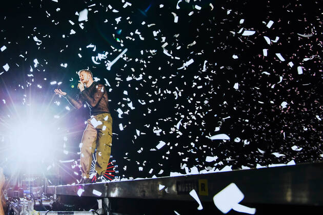 July 8, 2022, Madrid, Spain: Dan Reynolds of Imagine Dragons performs on stage at MadCool in Ifema, Madrid. Madrid Spain - ZUMAs197 20220708_zaa_s197_051 Copyright: xValeriaxMagrix
