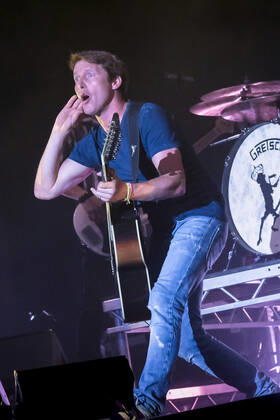 July 8, 2022, Great Tew, Oxfordshire, United Kingdom: English singer, songwriter, musician, and former reconnaissance officer in the lifeguards regiment of the British Army, James Hillier Blunt, professionally known as James Blunt, performs live on stage at Cornbury Festival. Great Tew United Kingdom - ZUMAs197 20220708_zaa_s197_330 Copyright: xDawnxFletcher-Parkx
